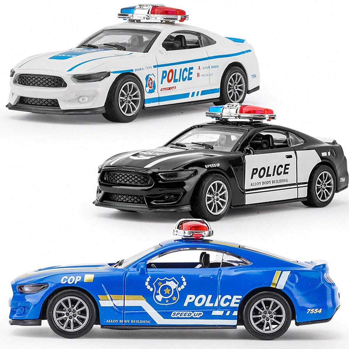 Kids Toys Cars - 주조 합금 모델 자동차, 후진 기능,