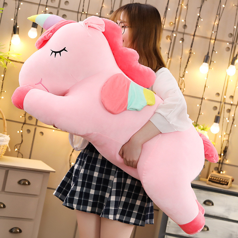Unicorn Stuffed Toy - 소프트 카와이 엔젤 유니콘 플러시 천