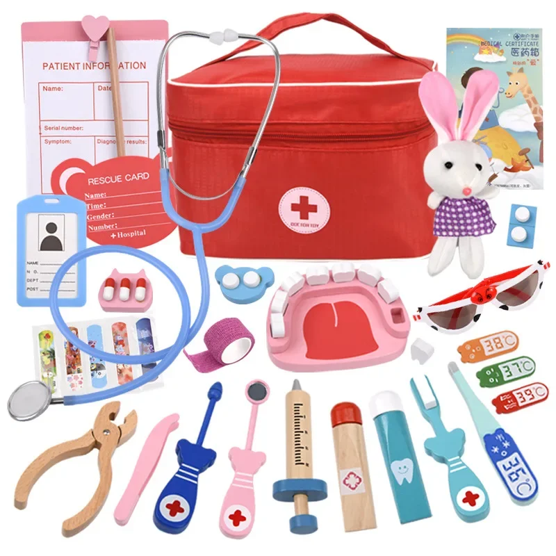 Kids Toys Doctor Set - 어린이를위한 의사 장난감 세트 어린이 나무