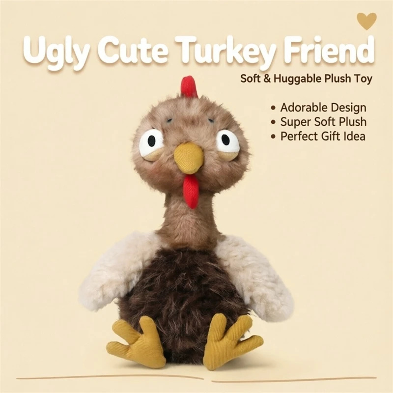 Kids Toys Company - 터키 플러시 장난감 인형, 부드러운 베개