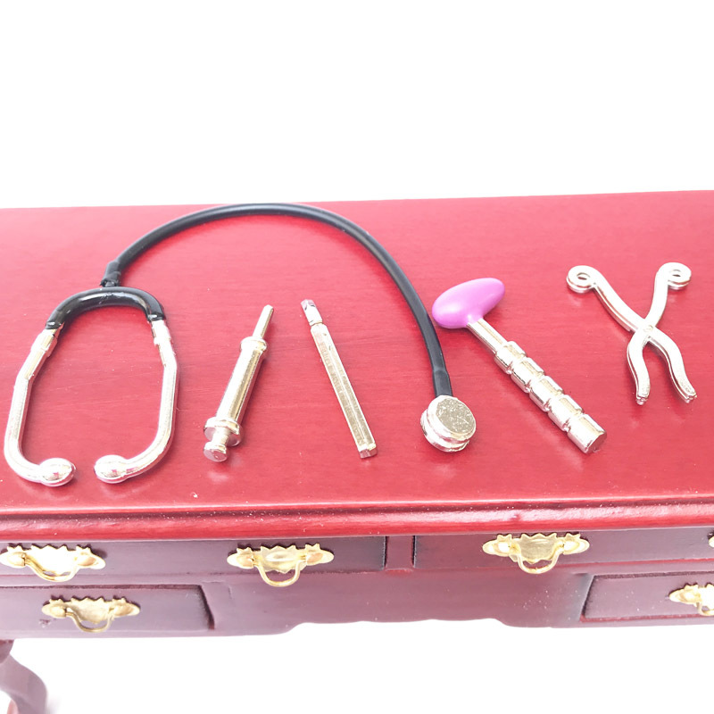 Kids Toys Doctor Set - 15/17cm labubu 의류 청진기 세트 액세서리
