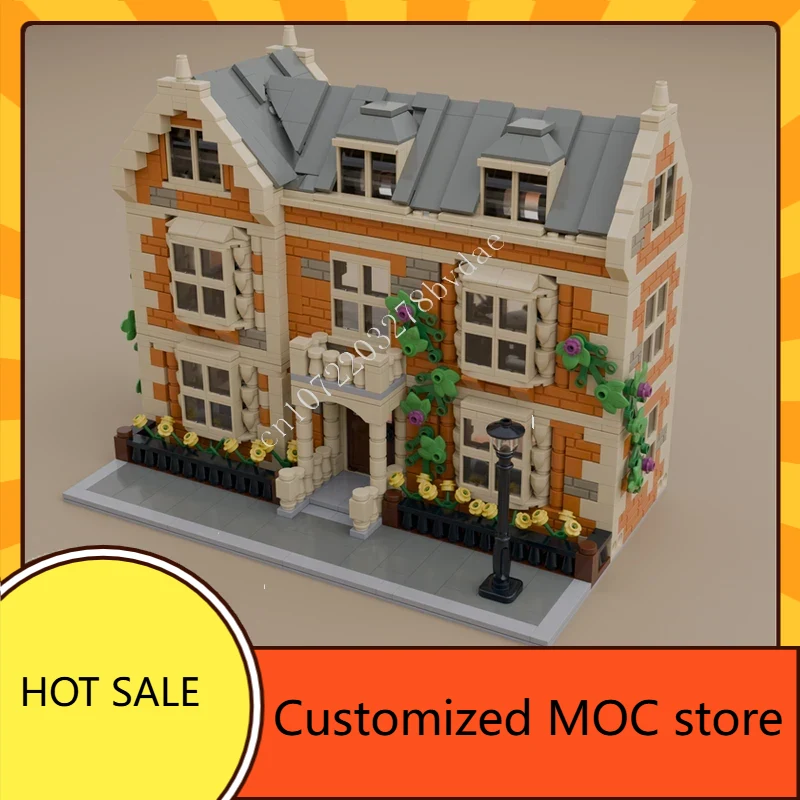 Kids Toys Uk - 1662PCS 영국 스타일 하우스 MOC 스트리트뷰