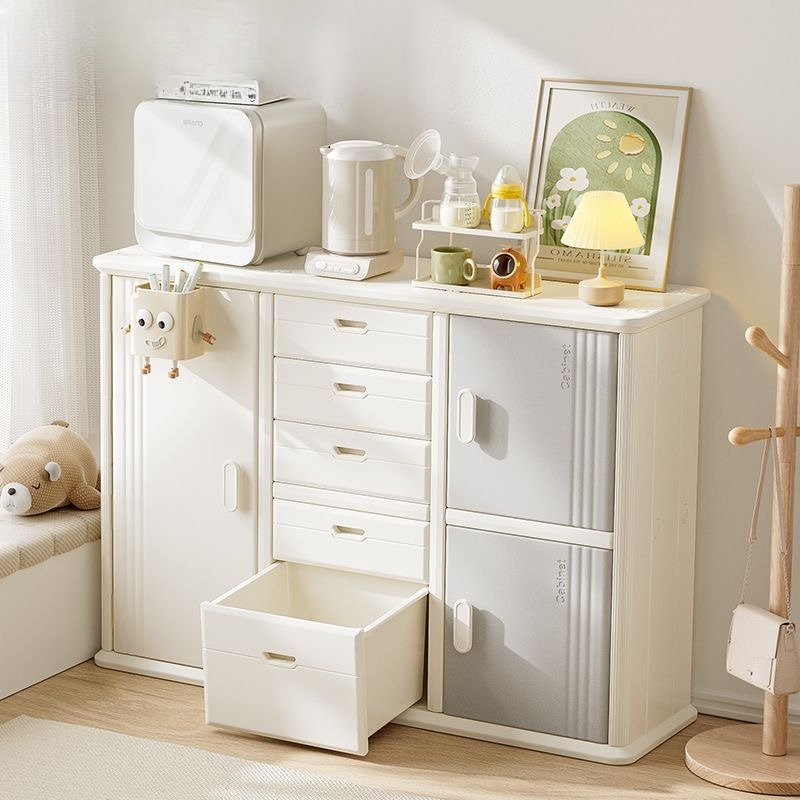 Kids Toys Drawers - 아기 식탁 옆 플라스틱 이동식 코너