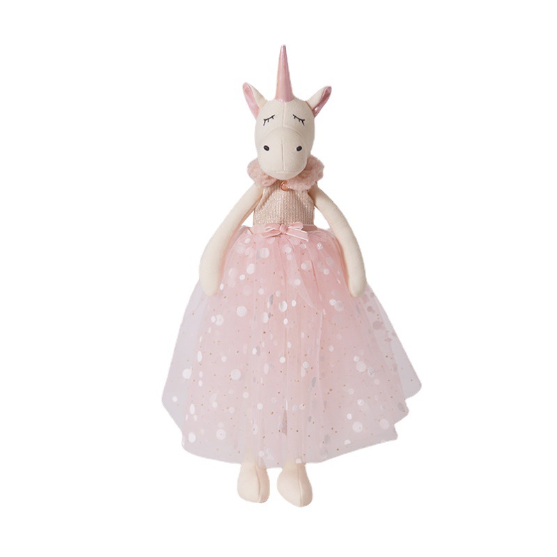 Unicorn Stuffed Toy - 38cm 핑크 유니콘 봉제인형 아기와 어린이를