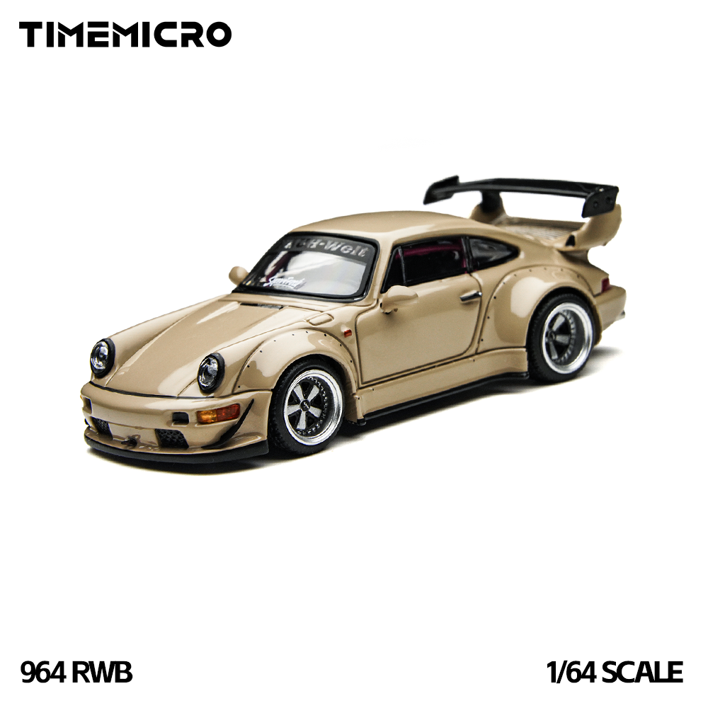 Kids Toys Cars - 타임마이크로1:64 RWB 964 베이지색 기프트 박스