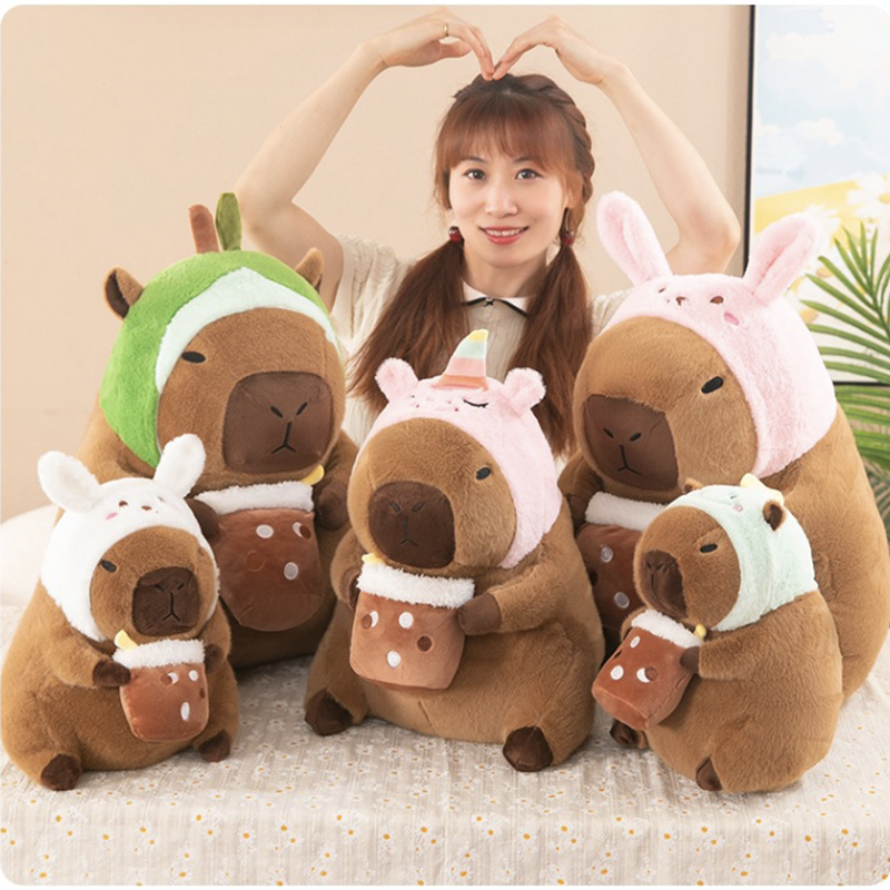 Unicorn Stuffed Toy - 카피바라 봉제인형 시뮬레이션 카피바라 코스프레 유니콘