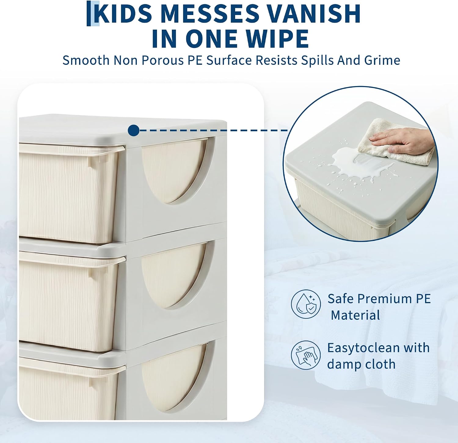 22인치 3단 PE 어린이용 수납 서랍 정리함 장난감  - Kids Toys Drawers 리뷰 및 가격