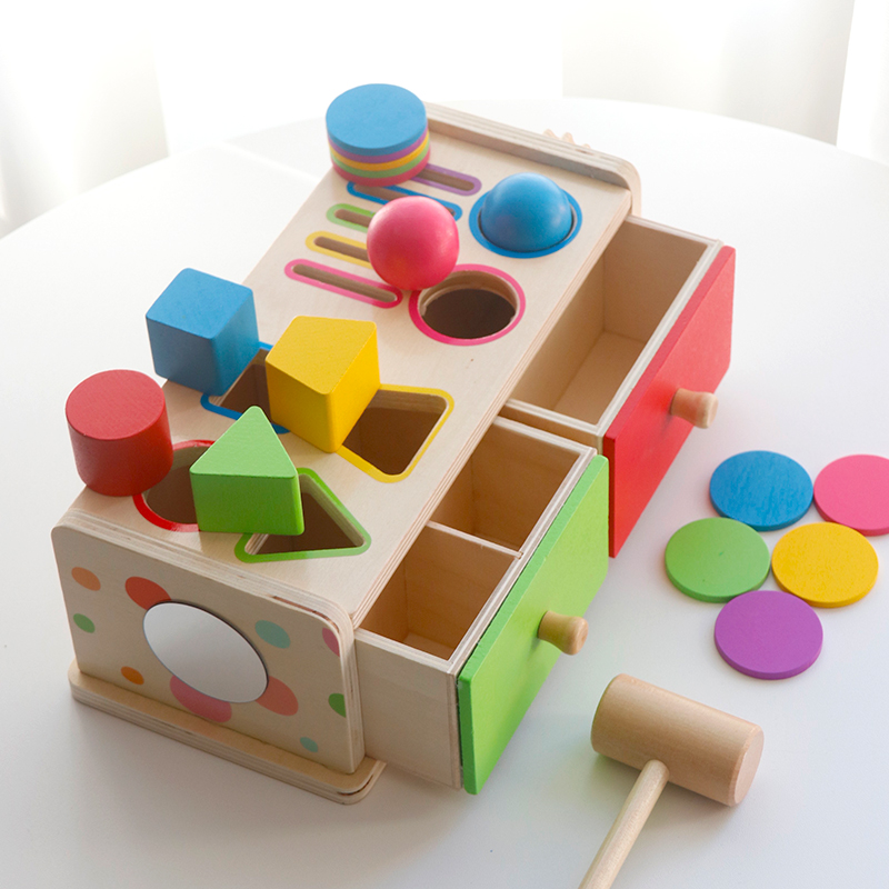 몬테소리 나무 분류 쌓기 장난감 어린이용 서랍 상자 비 - Kids Toys Drawers 리뷰 및 가격