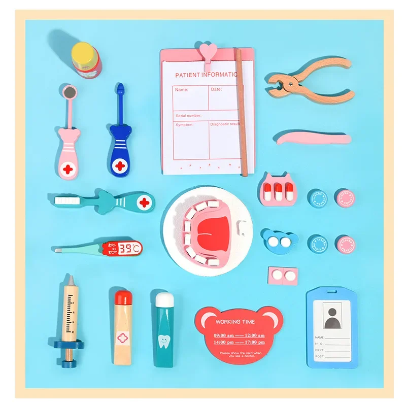 어린이를위한 의사 장난감 세트 어린이 나무 척 놀이 키 - Kids Toys Doctor Set 리뷰 및 가격