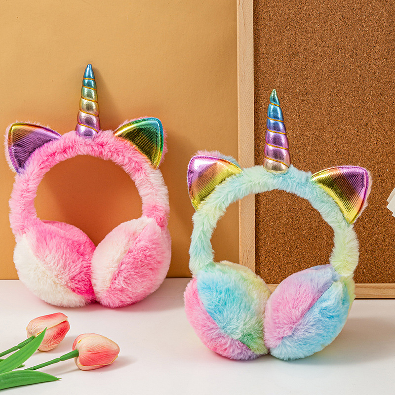 다채로운 유니콘 부드러운 봉제 솜털 귀마개, 귀여운 고 - Unicorn Stuffed Toy 리뷰 및 가격