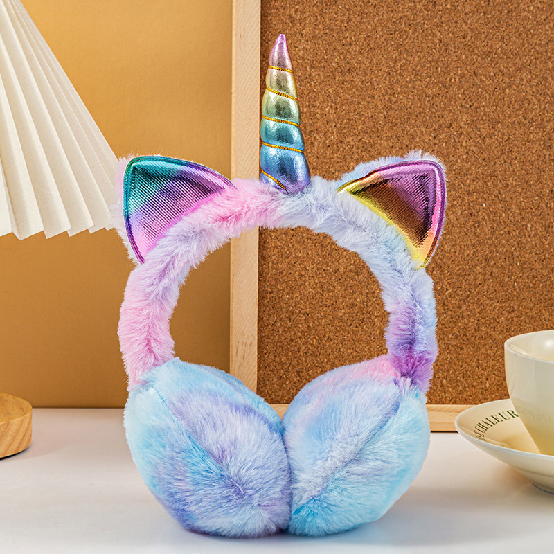 다채로운 유니콘 부드러운 봉제 솜털 귀마개, 귀여운 고 - Unicorn Stuffed Toy 리뷰 및 가격
