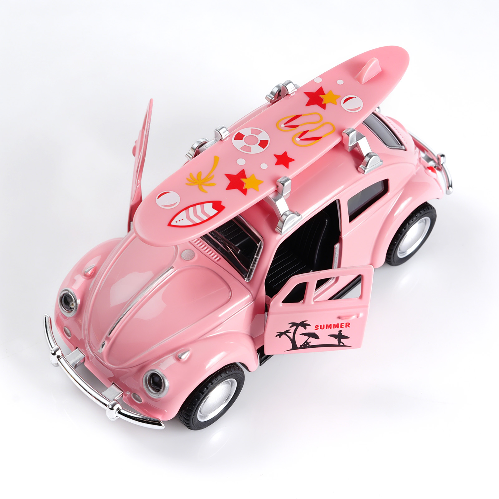1:36 핑크색 폭스바겐 비틀 다이캐스트 자동차(서핑보 - Kids Toys Cars 리뷰 및 가격
