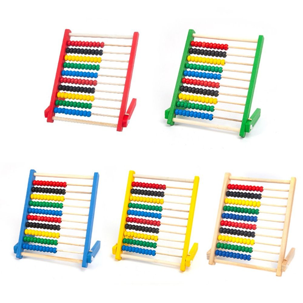 내구성 있는 나무 주판 교육용 빨강 파랑 노랑 계산대  - Kids Toys Yellow 리뷰 및 가격