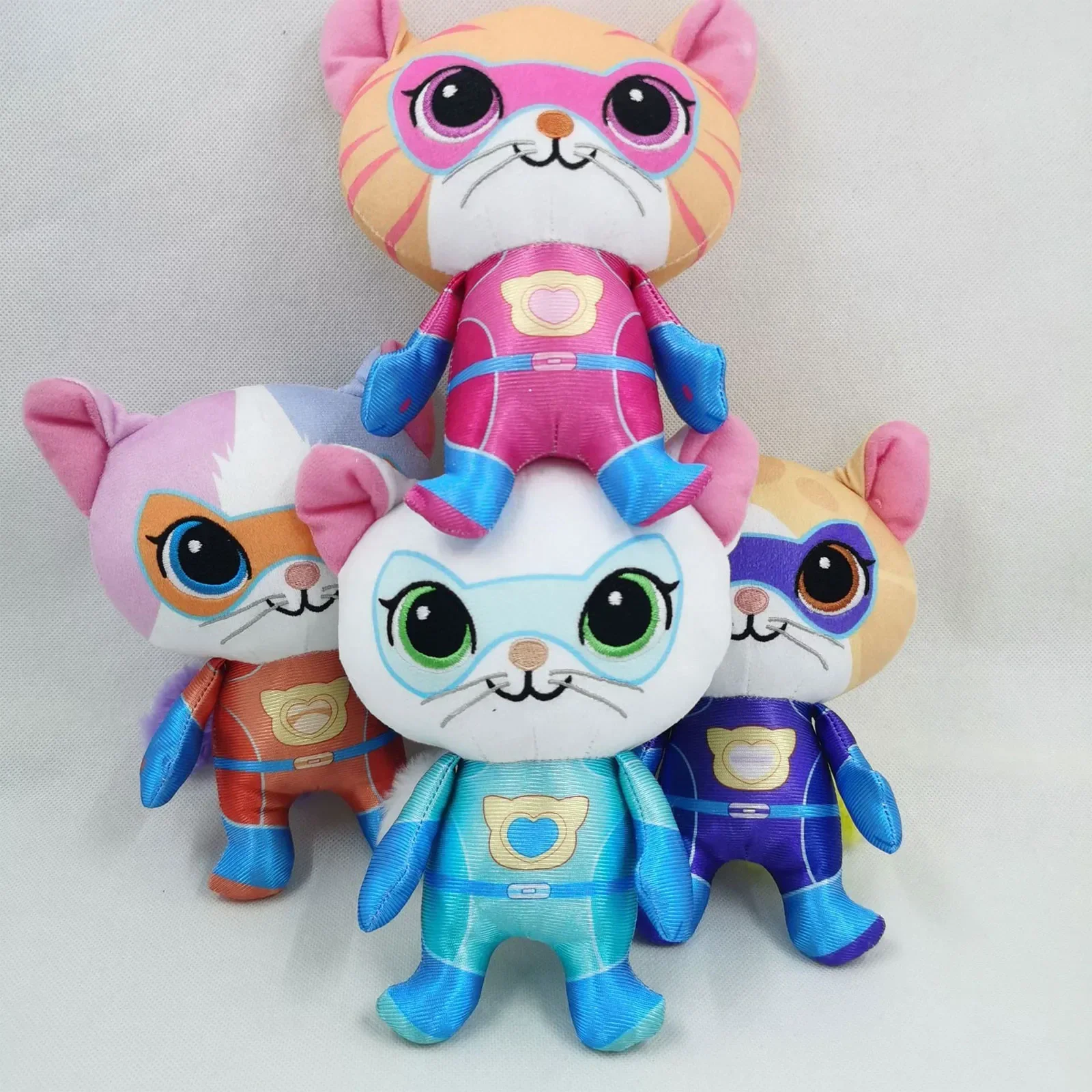 4pcs 슈퍼 키티 팀 애니메이션 플러시 장난감 크리스 - Kids Toys Yellow 리뷰 및 가격