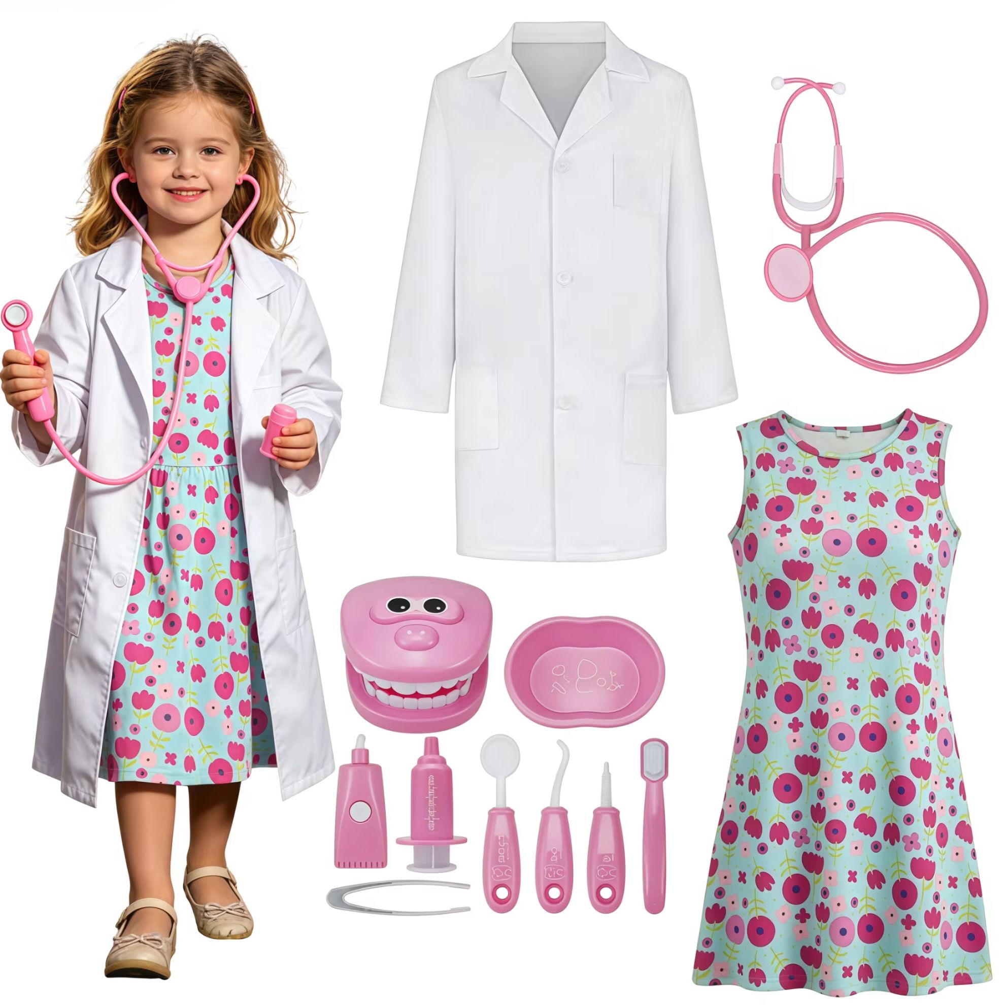 유아 의사 의상 어린이 치과 의사 가운 치아 모형 장난 - Kids Toys Doctor Set 리뷰 및 가격