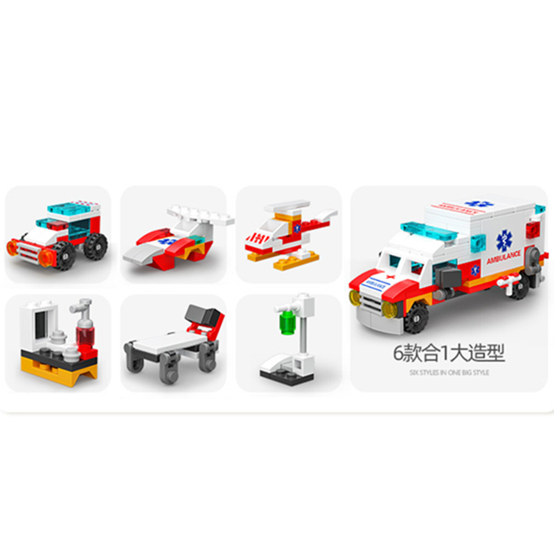 6in1 새로운 구급차 에스코트 자동차 헬리콥터 구급대 - Kids Toys Doctor Set 리뷰 및 가격