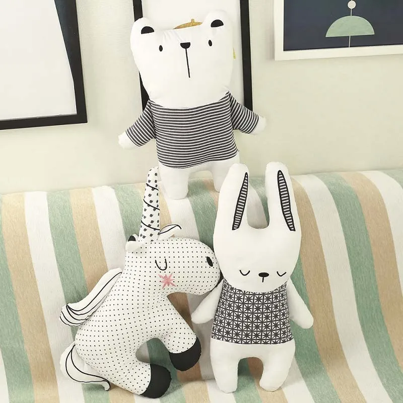 면으로 채워진 인형 토끼 곰 유니콘 플러시 베개 아기  - Unicorn Stuffed Toy 리뷰 및 가격