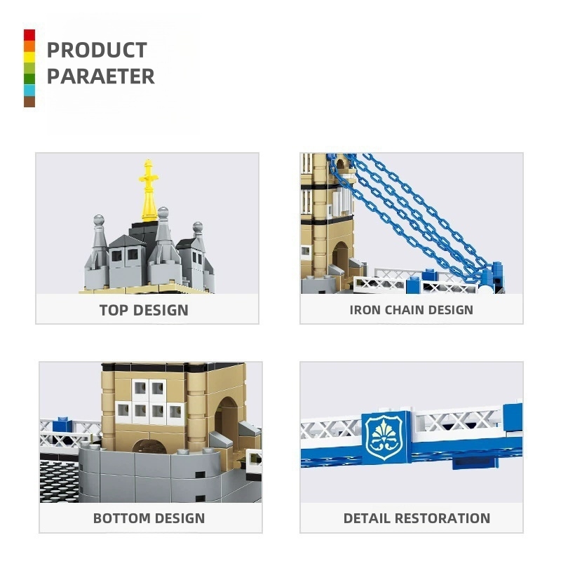 새로운 970PCS 런던 영국 트윈 타워 브리지 빌딩  - Kids Toys Uk 리뷰 및 가격