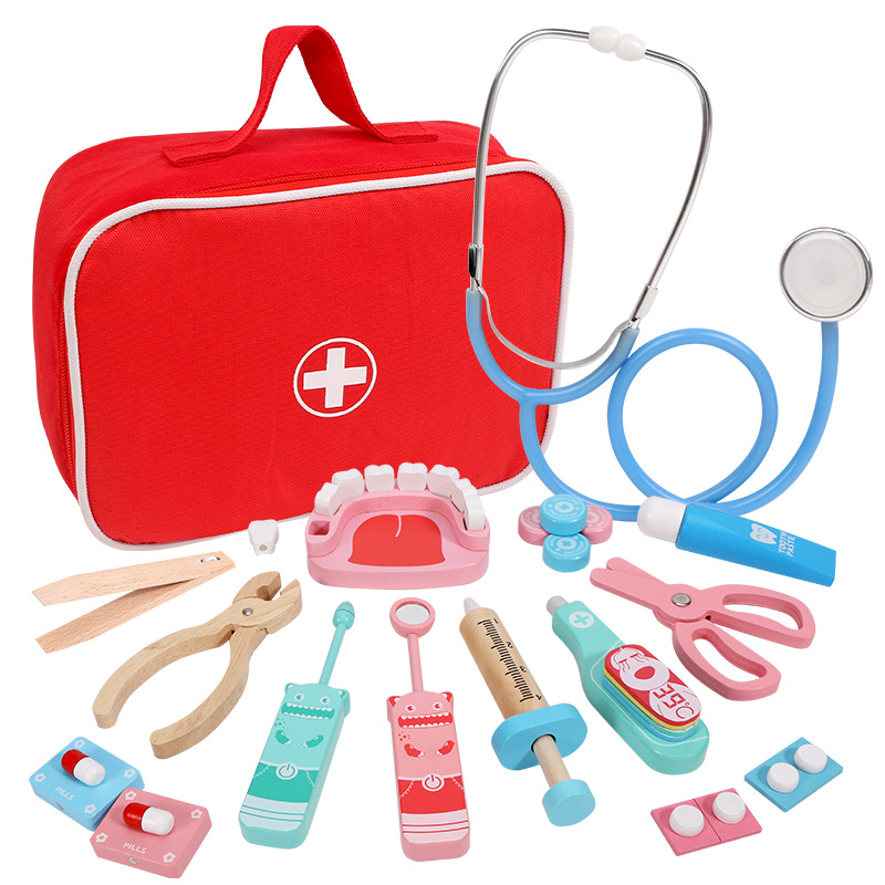 어린이용 나무 역할 놀이 의사 교육 장난감, 의료 시뮬 - Kids Toys Doctor Set 리뷰 및 가격