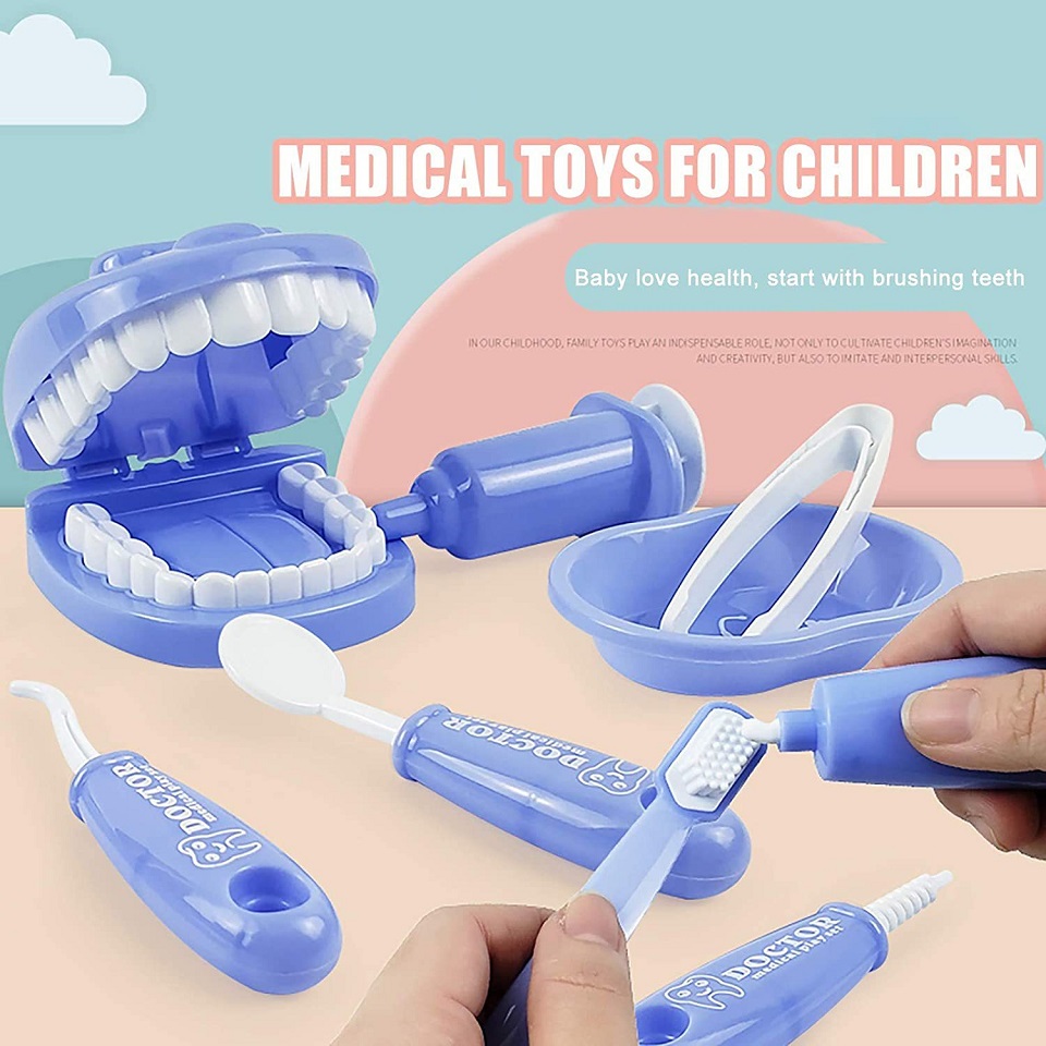 9Pcs 치과 키트 장난감 치과 장난감 역할 놀이 치과 - Kids Toys Doctor Set 리뷰 및 가격