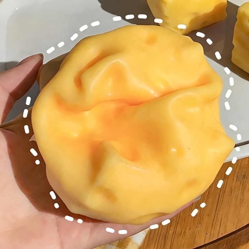 @다크 옐로우 치즈 큐브 스트레스 볼 느린 모양 변화가 - Kids Toys Yellow 리뷰 및 가격